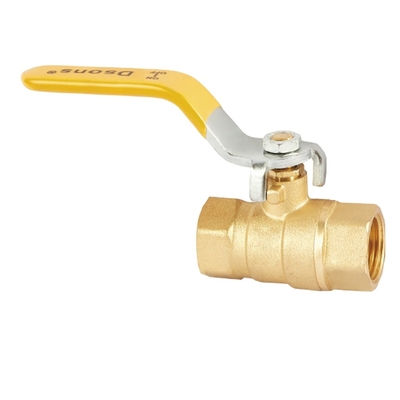 1/2 &quot;inch - 4&quot; inch Full Port Brass Ball Valve cho nước dầu và khí với tay cầm nhựa màu vàng
