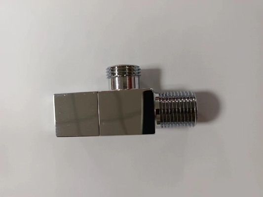 Nhà tắm cao cấp hình vuông đồng lớn dòng chảy máy sưởi nước lạnh và nước nóng vòi vệ sinh van góc