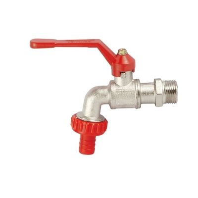 1/2 3/4 inch máy trộn vườn kẽm bibcock vòi với tay cầm nhựa
