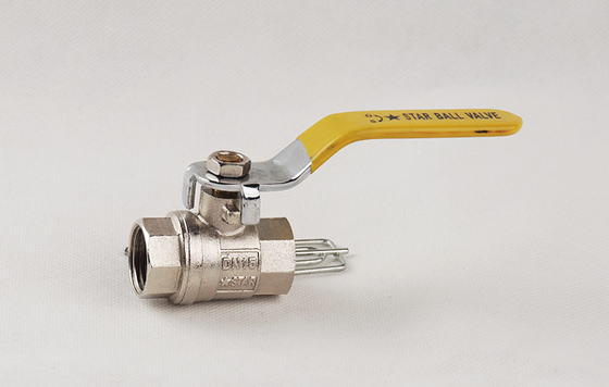 Tay cầm bằng sắt Van bi bằng đồng thau 1 inch có ren theo tiêu chuẩn ASTM ANSI