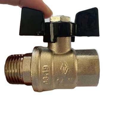 Chủ đề bên trong Tay cầm phổ biến Van bi bằng đồng thau Kích thước cổng 14mm