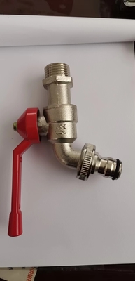Van Bibcock bằng đồng thau mạ crôm có thể khóa Bib Tap với tay cầm abs