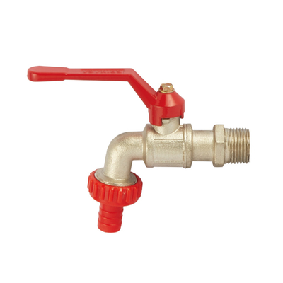 Van bibcock bằng đồng thau OEM 1/2 3/4 inch có tay cầm bằng nhựa Bảo hành 2 năm
