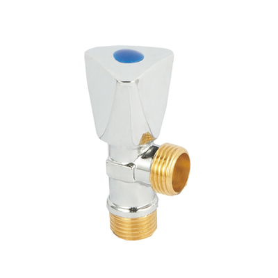 Phòng tắm 1/2 Van góc bằng đồng thau cho nước 300000 lần khi tắt Chống mài mòn