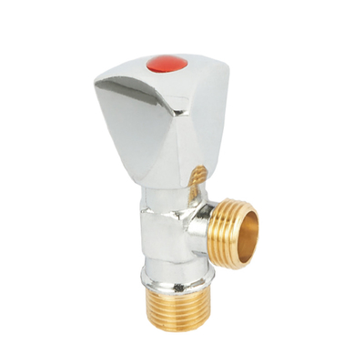 Phòng tắm 1/2 Van góc bằng đồng thau cho nước 300000 lần khi tắt Chống mài mòn