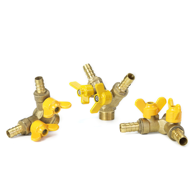 Tắt nhiệt độ cao Van khí bằng đồng thau nửa inch Nickle Platting