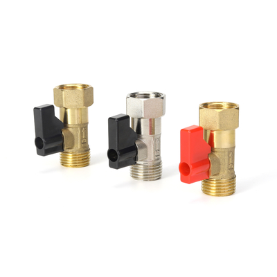 Tắt nhiệt độ cao Van khí bằng đồng thau nửa inch Nickle Platting