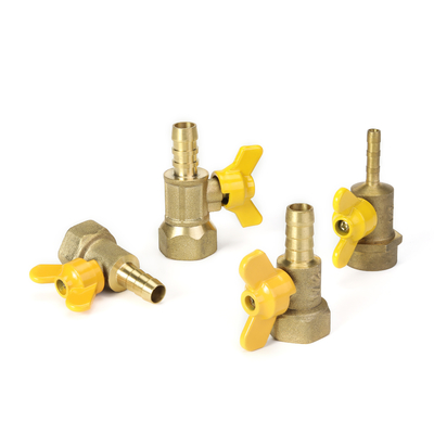 EN331 Van khí bằng đồng thau tiêu chuẩn 54mm mạ niken cho nhà bếp gia đình