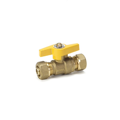 Công nghiệp 1/4 &quot;Kết nối nhanh Van khí bằng đồng thau an toàn có tay cầm T