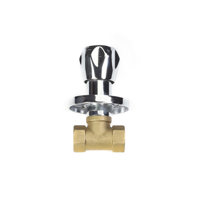 Đánh bóng mạ 3/4 &quot;Hướng dẫn sử dụng van chặn bằng đồng thau cho hệ thống ống nước