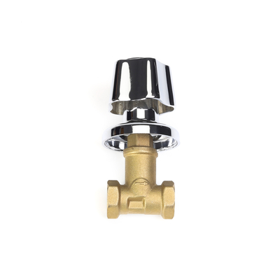 Đánh bóng mạ 3/4 &quot;Hướng dẫn sử dụng van chặn bằng đồng thau cho hệ thống ống nước