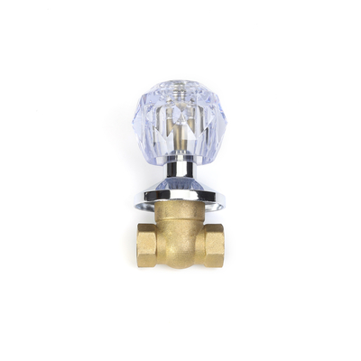 mạ crôm OEM Ball Hot Brass Stop Valve 1 / 2inch