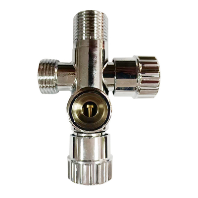 Phụ kiện phòng tắm bán chạy Nước lạnh 1/2 inch Van góc bằng đồng mạ Chrome