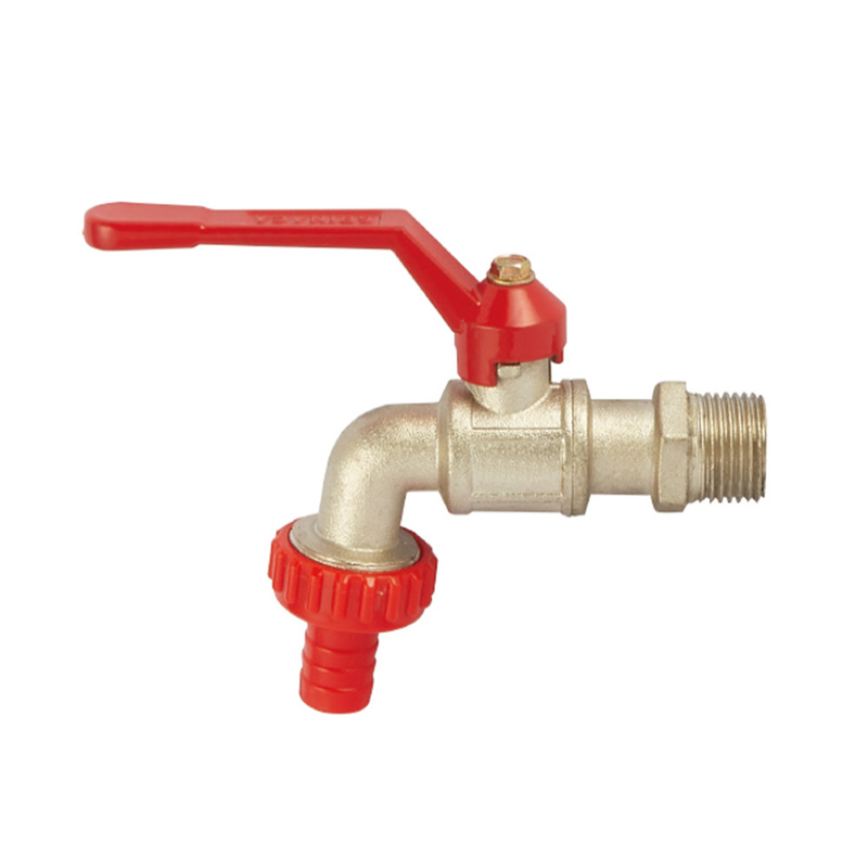 Van bibcock bằng đồng thau OEM 1/2 3/4 inch có tay cầm bằng nhựa Bảo hành 2 năm
