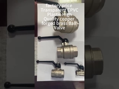 giá nhà máy Transparent CPVC nhựa chất lượng cao đồng rèn đồng Valve bóng